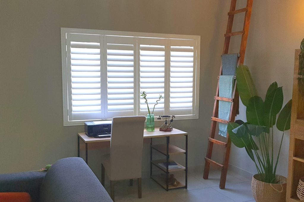 PVC/Thermowood shutters installed