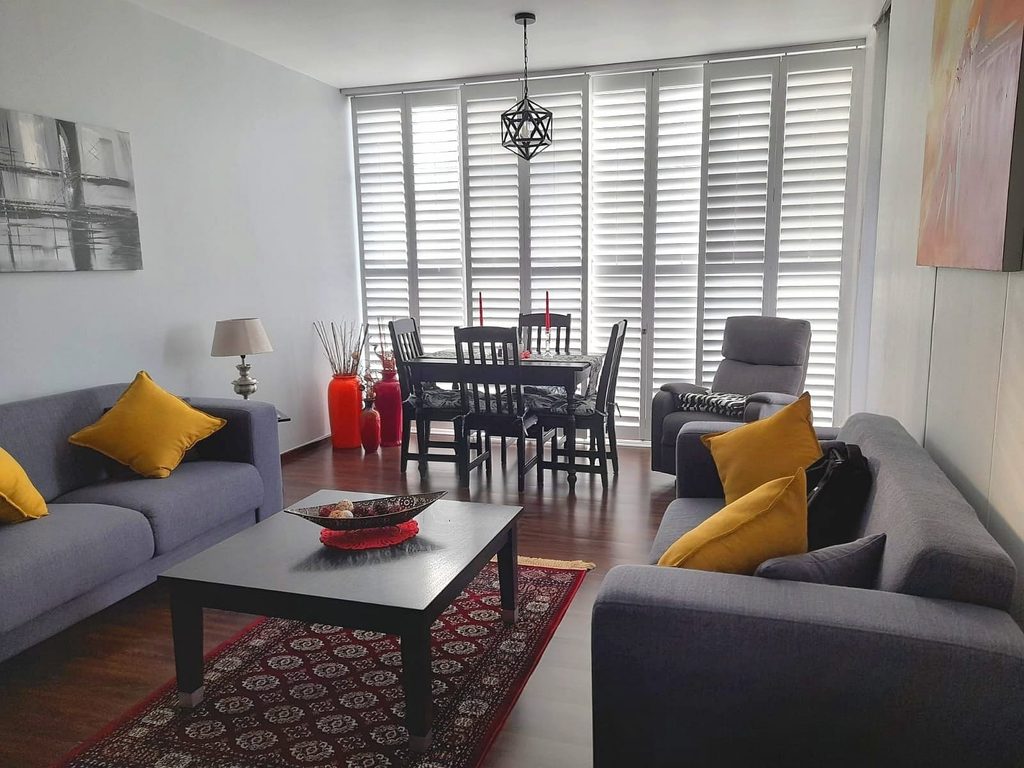 Bi-Pass system PVC shutters installed