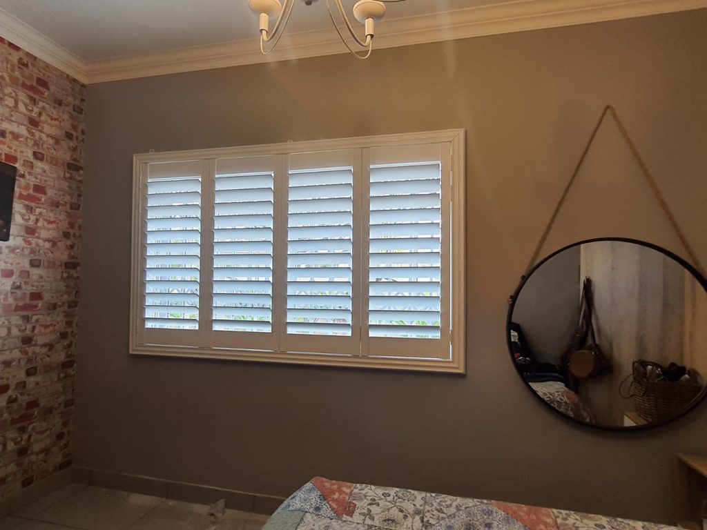 PVC shutters installed